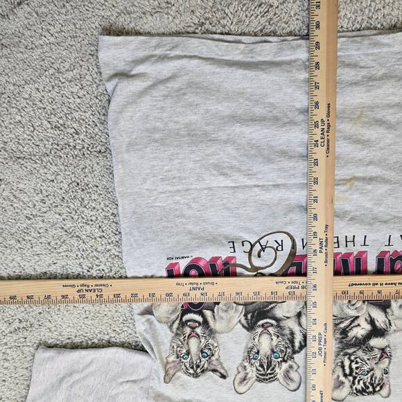 Siegfried and Roy Vintage VTG Grey Double Layered T Shirt Signal Sports XL Y2K - Picture 7 of 10